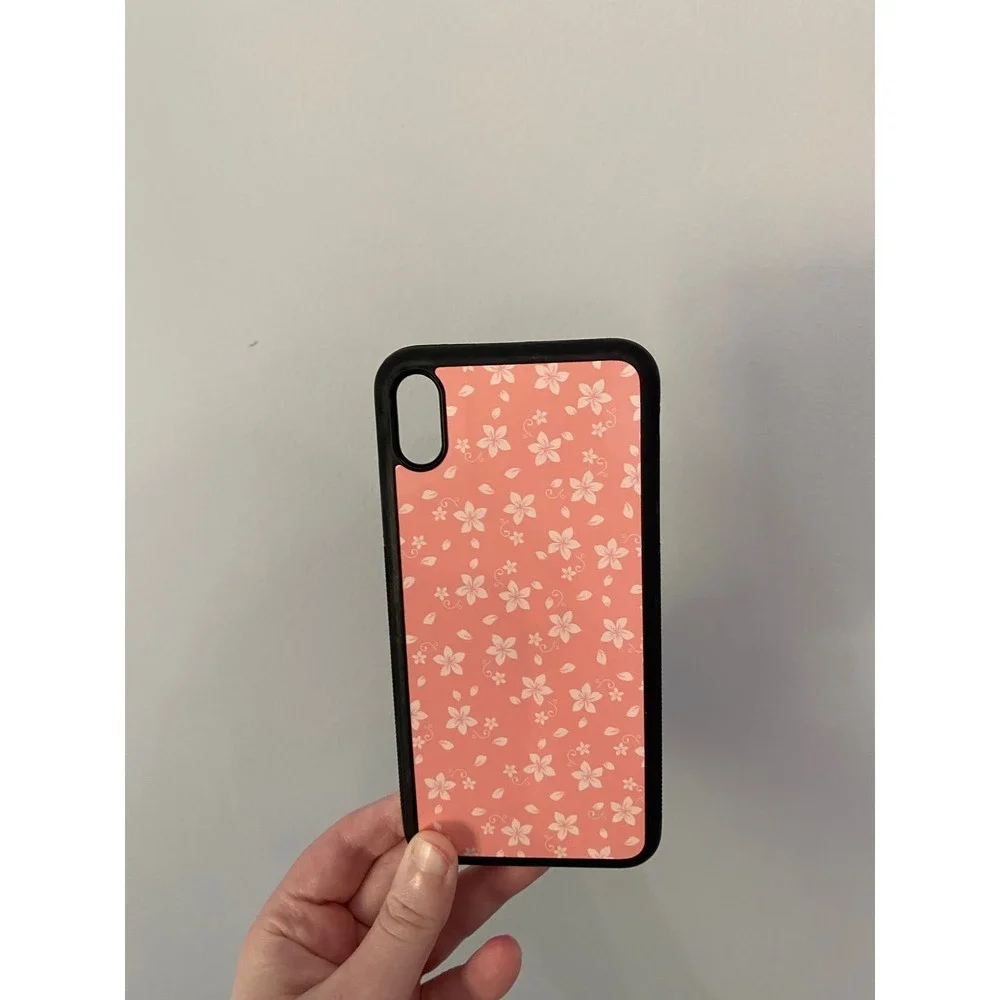 Phone Case Unisex iPhone XS Max Coral Pink Floral Cherry Blossom Sakura